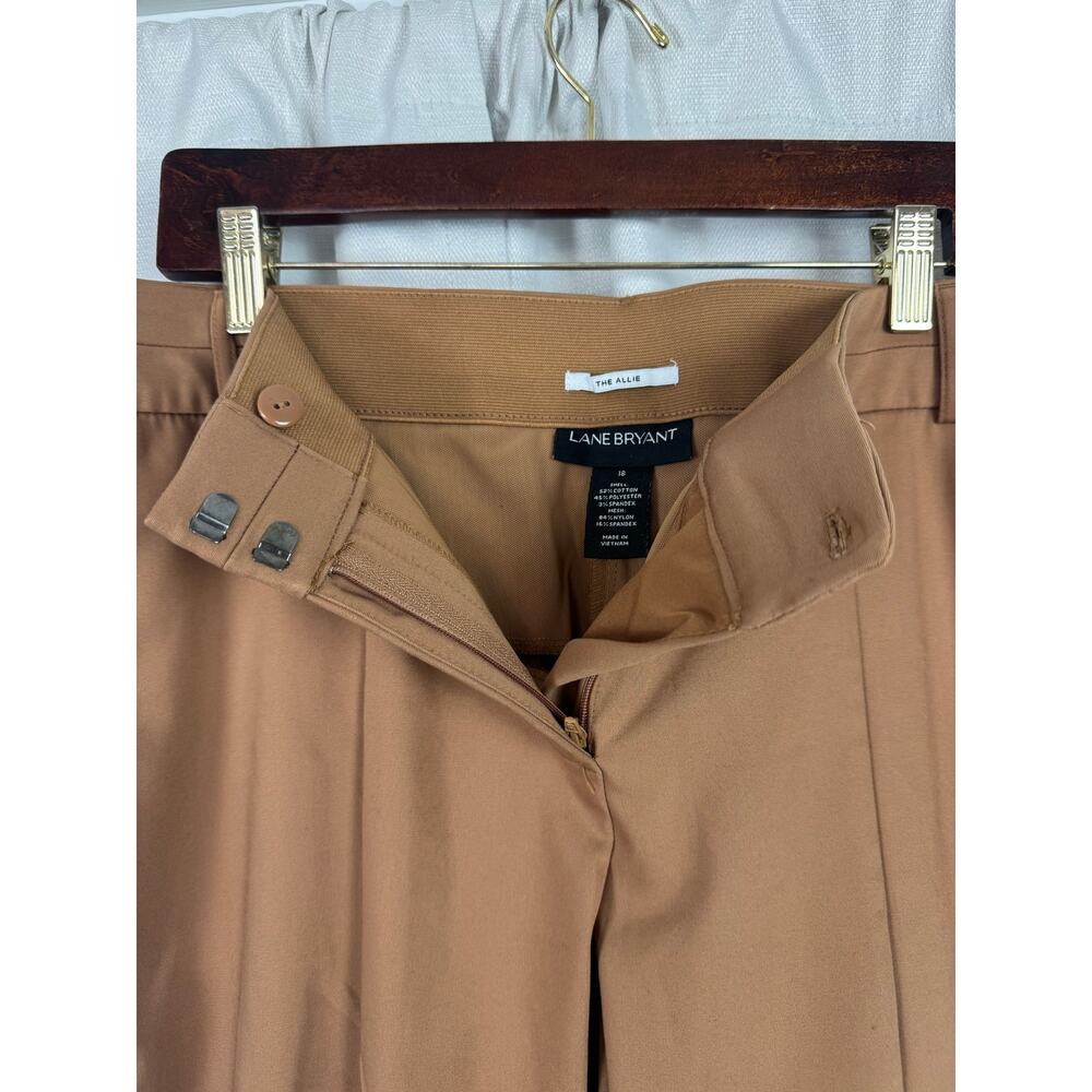 Lane Bryant The Allie Pants 18 Camel Career Ankle Trouser Plus - Picture 6 of 7